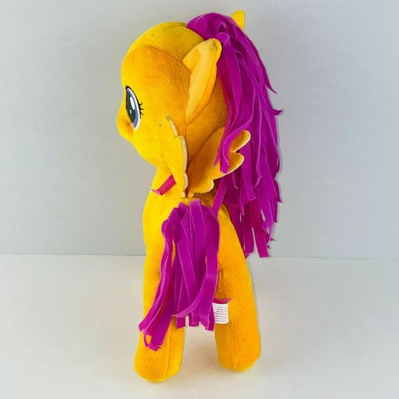 My Little Pony Orange Pink Hair Purple Eyes Plush Stuffed Animal 2014 Kids - Picture 7 of 11